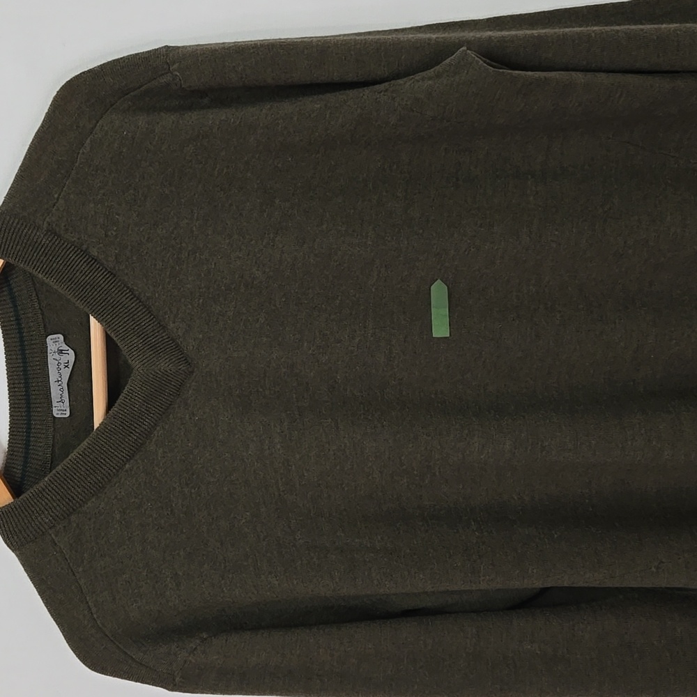Smartwool Men's V-neck Sweater Size XL Olive Green - Picture 5 of 11